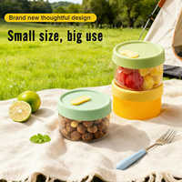 Ensemble de boîtes à lunch empilables en verre borosilicate de haute qualité avec 3 tailles de contenants alimentaires en verre pour l'école et le bureau