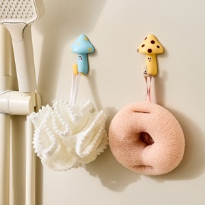 Wall Multi-Purpose Mushroom <b>Hooks</b> Cartoon Self-Adhesive <b>Hook</b> Kitchen Bathroom Storage <b>Shelf</b> Holder Stickers <b>Hook</b> - Product Image 2