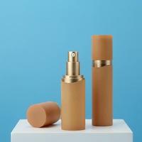 Flacon de lotion de luxe 30ml 50ml, extérieur PMMA, intérieur PP, pompe en aluminium, bouchon acrylique, logo personnalisé, étiquette privée, flacon cosmétique vide