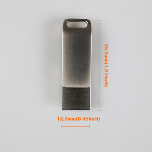 Promoción GemFully March Expo 2026, Memorias USB Metálicas Giratorias con Logotipo Personalizado, 1G 4GB 8GB 16GB 32GB 64GB - Product Image 2