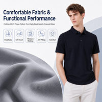 Chemises polo pour hommes aux couleurs Pantone personnalisées, col lisse durable, col soigné, coutures de qualité supérieure, vêtements durables pour détaillants