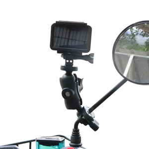 Base de Montaje para Manillar con Cabezal de Bola de 25 mm, Soporte de Abrazadera para Motocicleta para Gopro <span class=keywords><strong>Hero</strong></span> 14/13/12/11/Intsa360 X5/x4/DJI con Cámara de Acción - Product Image 1