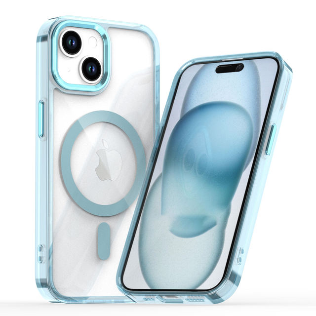 Hot Sell Super Magnetic Anti-Clollision Cover Street Fashion Style clear Phone case for iPhone 15