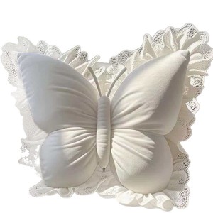 M 50*40cm Novelty Butterfly <b>Throw</b> <b>Pillow</b> Waist Back Support Cushion for Office Sofa Bedroom Creative Home Decoration - Product Image 6