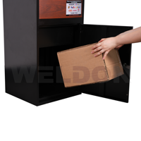 Boîte de livraison de colis en métal pour extérieur, multifonctionnelle, moderne, durable, étanche, autoportante, antivol, boîte aux lettres