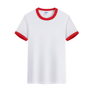 Impression de logo personnalisé, tenues assorties pour la famille 100% coton, coupe régulière unisexe, t-shirts en tricot respirants pour enfants, unis - Product Image 3