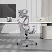 Chaise de bureau ergonomique adaptative Chaise élévatrice inclinable à 135 degrés Chaise d'ordinateur de luxe avec accoudoir 3D Appui-tête