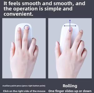 2025 nuevo inalámbrico Bluetooth ARC Touch Magic <span class=keywords><strong>Mouse</strong></span> PC recargable para MacBook Laptop PC para Windows IOS Android Office Gaming - Product Image 6