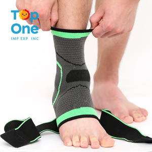 Top One manga de compresión para voleibol/baloncesto deporte presión tobillo soporte con caída de pie vendada - Product Image 5