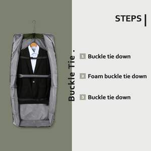 Free Sample Wholesale Promotional Mens Suit <b>Garment</b> Suit Cover <b>Bag</b> Non Woven Zippered <b>Garment</b> <b>Bag</b> With Label Pocket - Product Image 5
