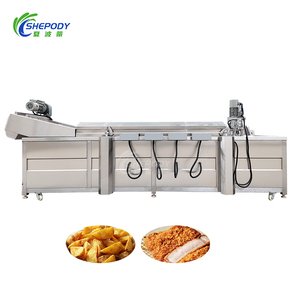 Machine à frire automatique à régulation de vitesse Shepody pour chips de banane, tranches d'aubergine, galettes de crevettes, machine à frire continue - Product Image 2