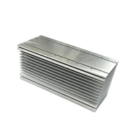 Disipador de Calor de Aluminio con Aletas Simétricas de Canal Central, Disipador de Calor Modular Extruido para Equipos de Conversión y Almacenamiento de Energía Renovable