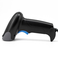 Escáner de Códigos de Barras Láser, Lector de Códigos de Barras 1D 2D QR, Escáner de Códigos de Barras Portátil con USB en Stock, Color Negro