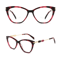 Gafas Ópticas de Acetato con Diseño Moderno y Personalizable, Monturas de Aro Completo Duraderas para Uso Diario, OEM/ODM