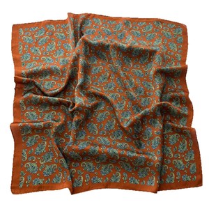 Pañuelo Cuadrado de 70cm, Nuevo, Color Marrón Cashew, Poliéster Imitación Seda, Moda Europea y Americana, Pañuelo para la Cabeza, Calentador de Cuello, Capa Pequeña - Product Image 5