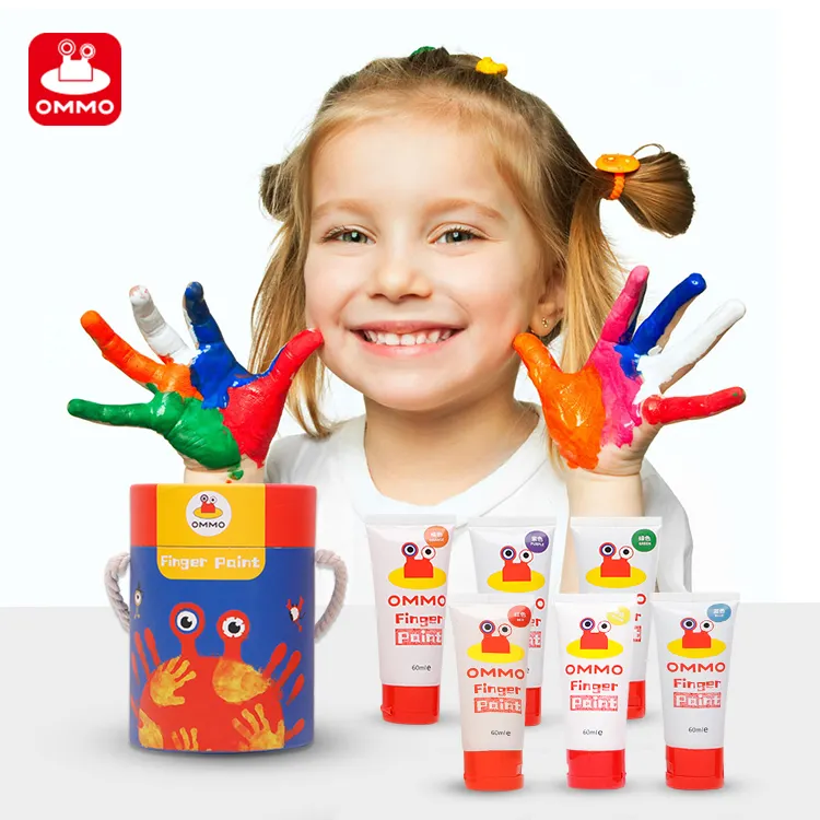 Kits de peinture personnalisées pour les enfants, outils de dessin artistique, lavable pour les petits, 6 couleurs, 100ml