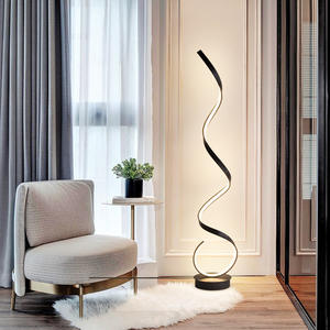 Nordique Contemporain RGB LED Lampadaire Minimaliste <span class=keywords><strong>Arc</strong></span> Smart Design pour Hôtel Salon Piste De Danse Moderne Stand Télécommande - Product Image 2
