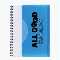 Carnet de notes A5 à spirale avec couverture en PP, impression UV, logo personnalisé, bloc-notes d'écriture, carnet de composition pour étudiants, agenda scolaire
