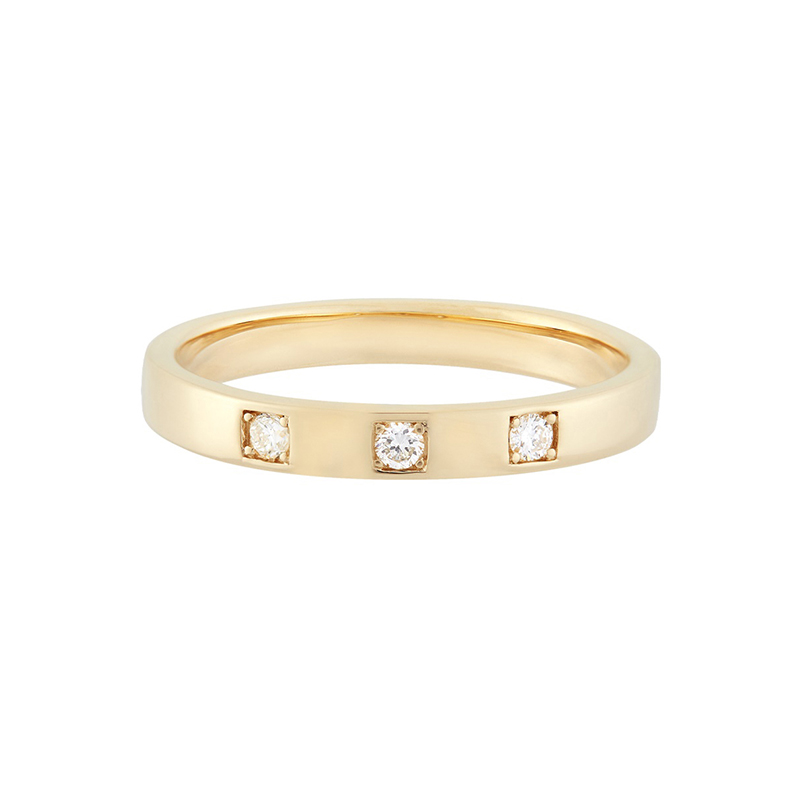 Moissanite 0,5 micron en or 14 carats