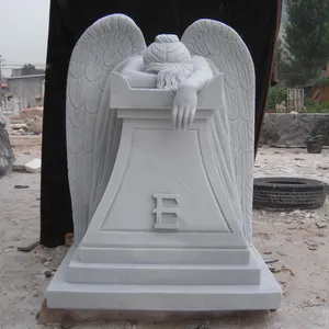 Famous marble weeping angel tombstone