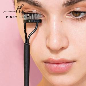 Recourbe-cils Pinky leem, outil auxiliaire, noir et rose, en acier inoxydable, brosse à cils avec dents métalliques - Product Image 1