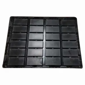 Leenol Custom Plastic Blister Trays Recycle Black PS Position Blister Packaging Plastic Tray