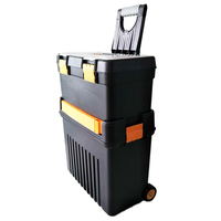 Système de boîte à outils roulante à main, valise à roulettes portable pour petites pièces