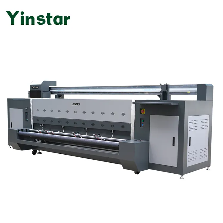 Yinstar Tintenstrahl-Professionaldrucker Stoff-Banner-Druckmaschine 2,2 m Druck Länderfedern-Flaggen mit Logo individueller Drucker