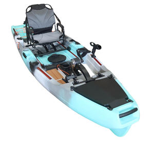 Kayak à pédales à hélice de pêche de 10,5 pieds, à monter soi-même, pour une personne, canoë, bateau de mer, tourisme, kayak en HDPE avec <span class=keywords><strong>moteur</strong></span> électrique de pêche à la traîne - Product Image 2
