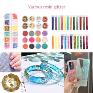 Handmade Hand-painted Epoxy Resin Art Kit Supplies-Perfect Arts Crafts <b>Material</b> Set for Nail Jewelry Making <b>Sequins</b> Bingo Game - Product Image 3