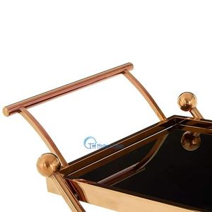 कस्टम फैशन 2026 लक्जरी होटल सेवा पेय ट्रॉली - Product Image 4