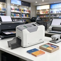 Imprimante de cartes d'identité 300 DPI, machine d'impression de cartes PVC recto simple pour l'impression de badges d'événements scolaires