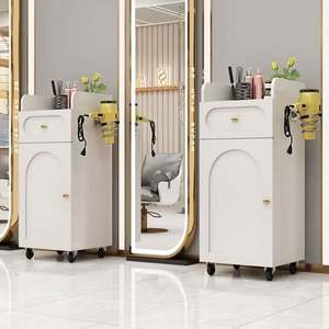 Armoire de rangement multifonctionnelle pour salon de coiffure et de coiffure, design moderne, outils de barbier, organisation au sol pour chambre à coucher - Product Image 5