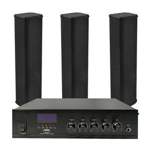 Haut-parleurs colonne en alliage d'aluminium de 3 pouces, 2 entrées <span class=keywords><strong>RCA</strong></span>, système de sonorisation 40W, amplificateur domestique DM pour salle de classe - Product Image 1