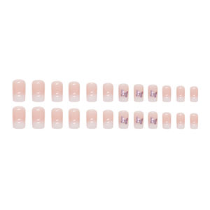 W737 UV Gel Neón Color Press-On Belleza <span class=keywords><strong>Uñas</strong></span> postizas Descuento a granel Diseño <span class=keywords><strong>de</strong></span> mariposa Material ABS Resplandor en la aplicación <span class=keywords><strong>de</strong></span> dedo oscuro - Product Image 5