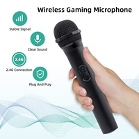 Honcam 2.4G kablosuz mikrofon için profesyonel PS5 Xbox One için 25ms düşük gecikme oyun mikrofon Nintendo anahtarı için OLED KTV / PC