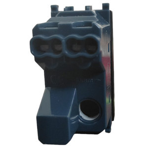 Interrupteur à bouton poussoir noir à un seul pôle avec voyant lumineux compatible avec Vimar Arke - Product Image 2