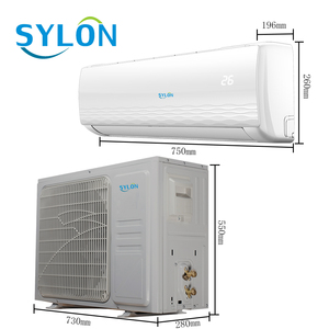 Sylon Star <span class=keywords><strong>Series</strong></span> 50/60Hz Fréquence Variable Mini <span class=keywords><strong>Split</strong></span> 12000 Btu 1Ton Climatiseur avec aileron doré et cuivre fileté intérieur - Product Image 2