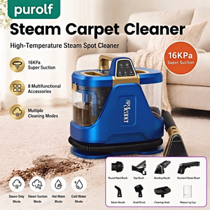 Extracteur <span class=keywords><strong>de</strong></span> <span class=keywords><strong>tapis</strong></span> à vapeur multi-modes 4-en-1, aspirateur 16000Pa à super aspiration, nettoyeur <span class=keywords><strong>de</strong></span> taches avec 8 accessoires polyvalents - Product Image 1