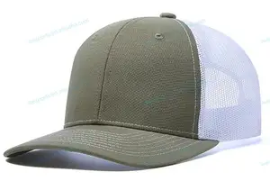 Özel nakış deri yama Richardson 112 şoför şapkası Mesh boş Snapback şapka düz Net beyzbol geniş şapka spor kapaklar