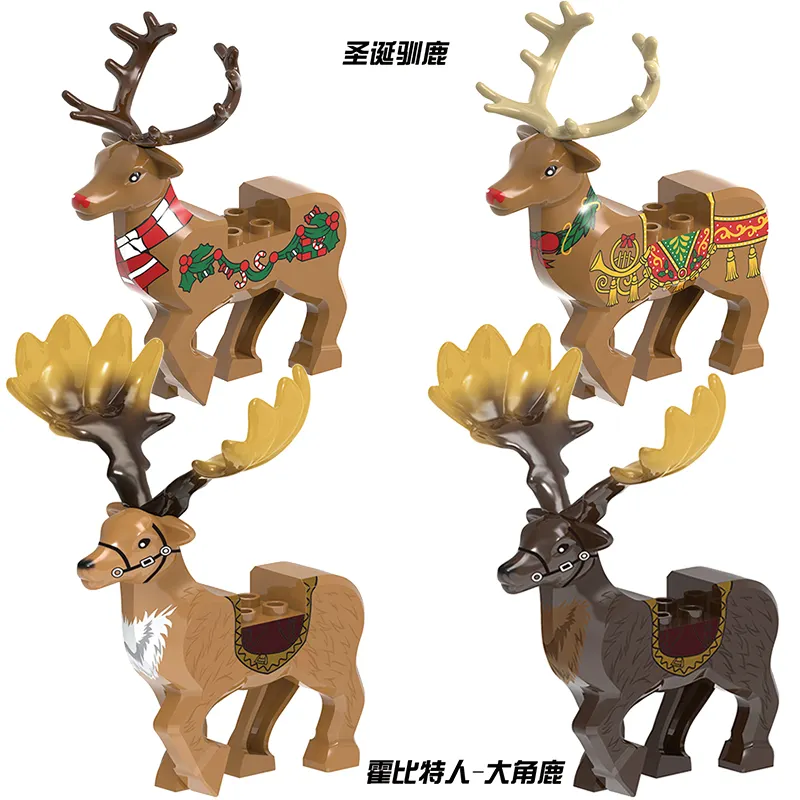 Nieuwe Hobbits Megaloceros Bouwsteen Figuur Herten Kerstcadeau Bakstenen Action Figure Kinderen Verjaardag Speelgoed Geschenken 1751 1752