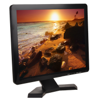 Moniteur d'ordinateur LCD rétroéclairé par LED de 17 pouces, 1280x1024, moniteur HD de bureau LED