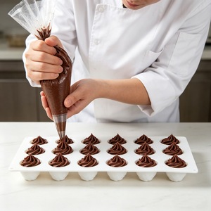 Raspberry Chocolate Cake Mold 24 Cavity <b>Silicone</b> <b>Baking</b> Mold Food Grade For Dessert Pudding Commercial Use - Product Image 2