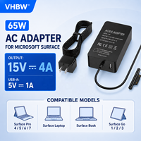 Adaptor Daya AC/DC 65W 15V 4A USB untuk Microsoft Surface Pro Laptop Peralatan Elektronik - Bersertifikasi CE Garansi 12 Bulan Dapat Ditarik