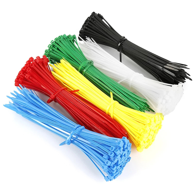 Various Colors High Tensile Strength Self-Locking Nylon66 200mm Durable Insulation Industrial Cable Ties