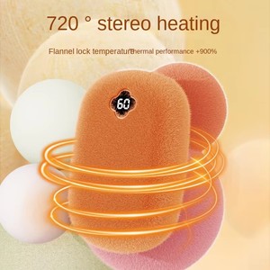 مدفأة يدوية قابلة لإعادة الشحن بسعة 6000 مللي أمبير، عبوة من قطعتين، تصميم صغير محمول، تسخين سريع، تشغيل طويل، صامتة، مقاومة للحريق، هيكل من البلاستيك ABS، مناسبة للسفر في الشتاء والأنشطة الخارجية - Product Image 3