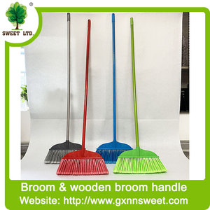 Vassouras De Limpeza Vente en gros Articles ménagers Balai en bois à long manche Balais <span class=keywords><strong>fantaisie</strong></span> avec manche Balai de balayage en plastique - Product Image 6