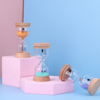 Kreative Zeitmesser-Zahnputz-Sanduhr aus Holz, Modern Minimalistisch, Geschenk für Feiertage, Wohnzimmer-Dekoration, Ornament