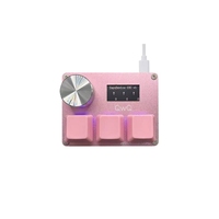 O3C Sayodevice O3C Hall Switches Magnetic Pink Switches Keyboard With Knob Screen Copy Paste Shotcut