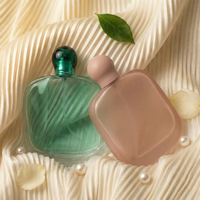Flacons de parfum vides personnalisables haut de gamme de 100 ml, design plat et transparent unique, par le fabricant Anding